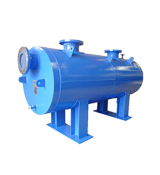 Fully welded plate and shell heat exchanger